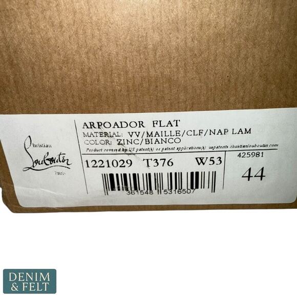 Christian Louboutin Arpoador Sneakers Zinc Blanco Suede CL Paris Shoes NEW/NIB!! main image 14
